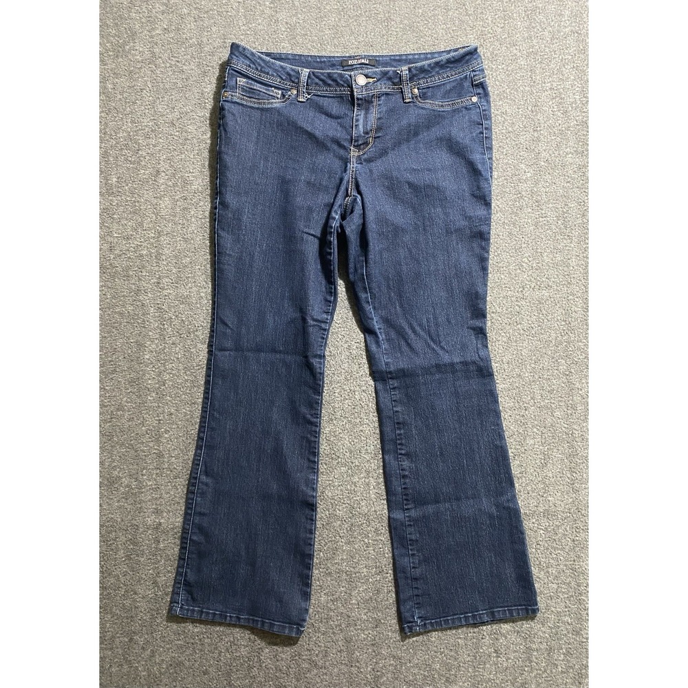 Roz & Ali Denim Jeans Women's Blue Dark Wash Size 12